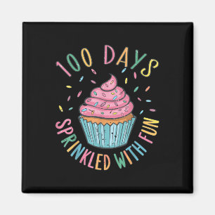 Imán 100 días salpicados con tarta divertida 100 días d
