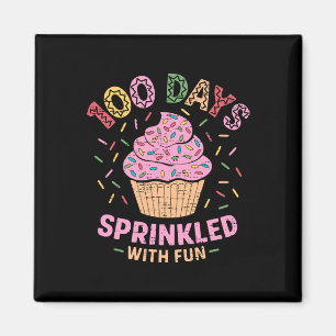 Imán 100 días salpicados con tarta divertida 100 días d