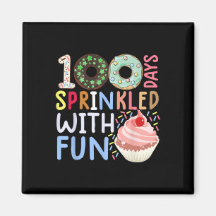 Imán 100 días salpicados con tarta divertida 100 días d