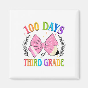 Imán 100 días Tercer Grado 100º Día de Colegio Coqu