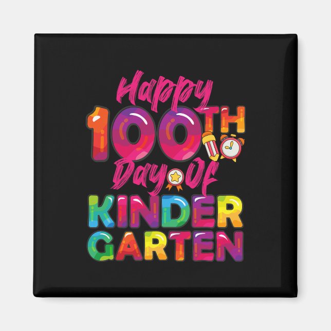 Imán 100 días todos los profesores estudiantes felices  (Frente)