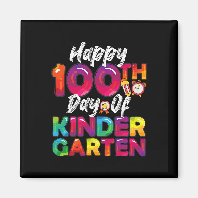 Imán 100 días todos los profesores estudiantes felices  (Frente)