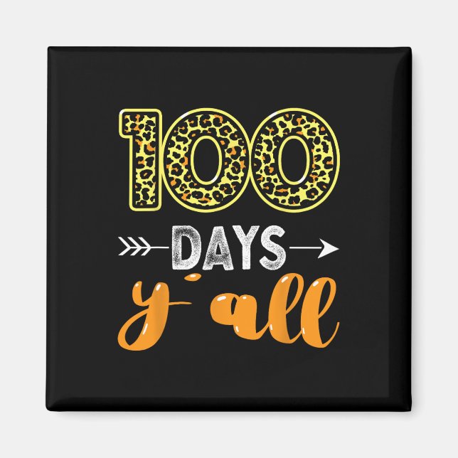 Imán 100 Días Todos Profesores O Estudiantes 100 Días d (Frente)