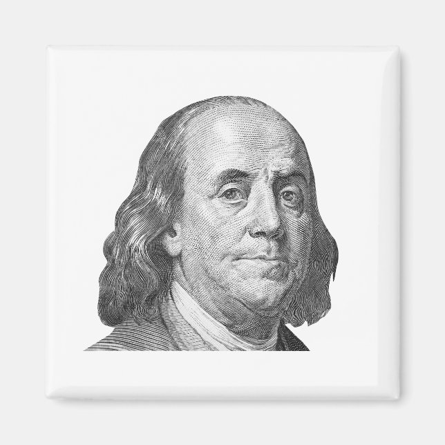 Imán 100 dólares, Benjamin Franklin (Frente)