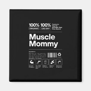 Imán 100% Muscle Mommy - Gimnasio de culturismo en form