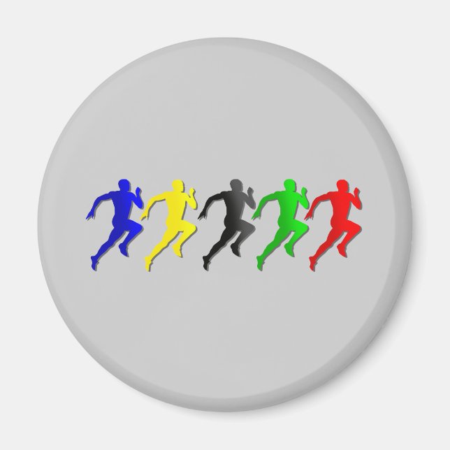 Imán 100m 200m 400m 800m Ejecutores corriendo (Frente)