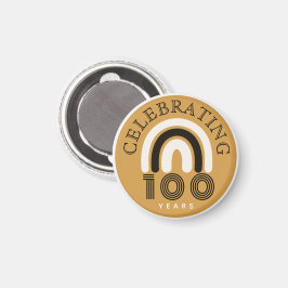 Imán 100th Anniversary Modern Design Magnet