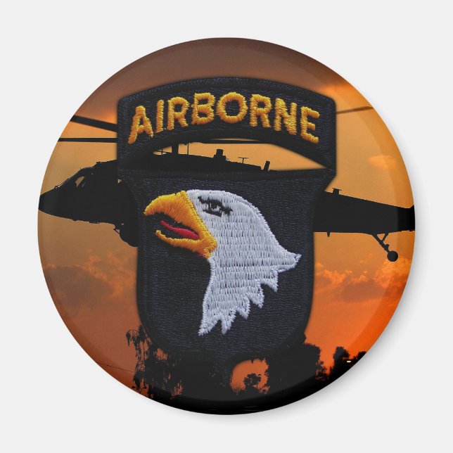 Imán 101ª División Aérea ABN DIV Gritando Águilas (Frente)