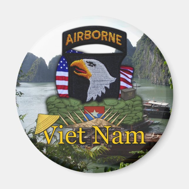 Imán 101ª división aérea vietnam vc rvn vets Magnet (Frente)