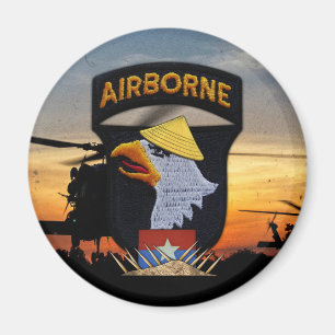 Imán 101° vuelo de ABN gritando águilas guerra de Vietn