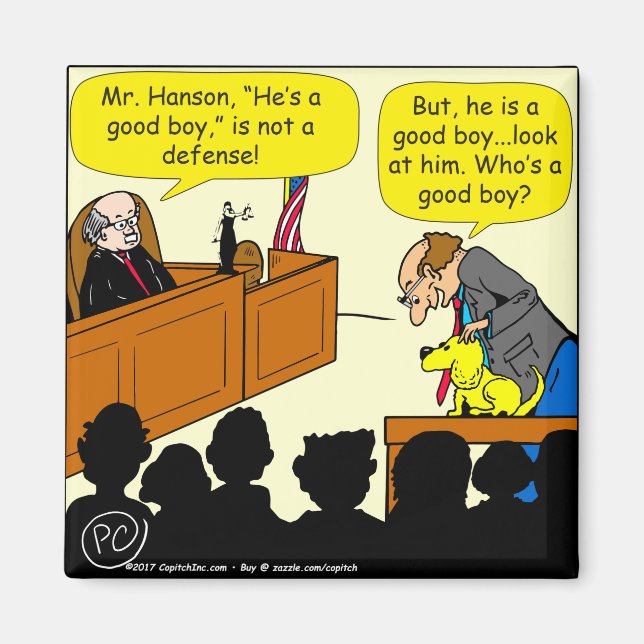 Imán 1053 He's A Good Boy Cartoon (Frente)