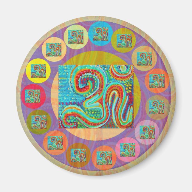 Imán 108 OM MANTRA para todos (Frente)