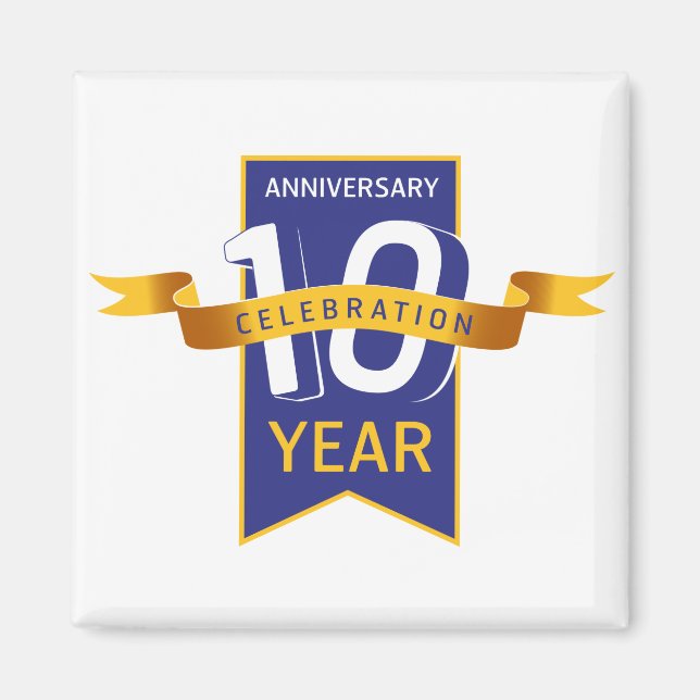 Imán 10.º aniversario (Frente)