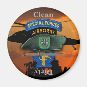 Imán 10.º Grupo de Fuerzas Especiales Berets Verdes SFG