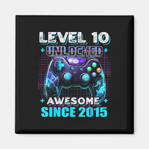 Imán 10.º Jugador de 10 años de nivel 10 Video Gam
