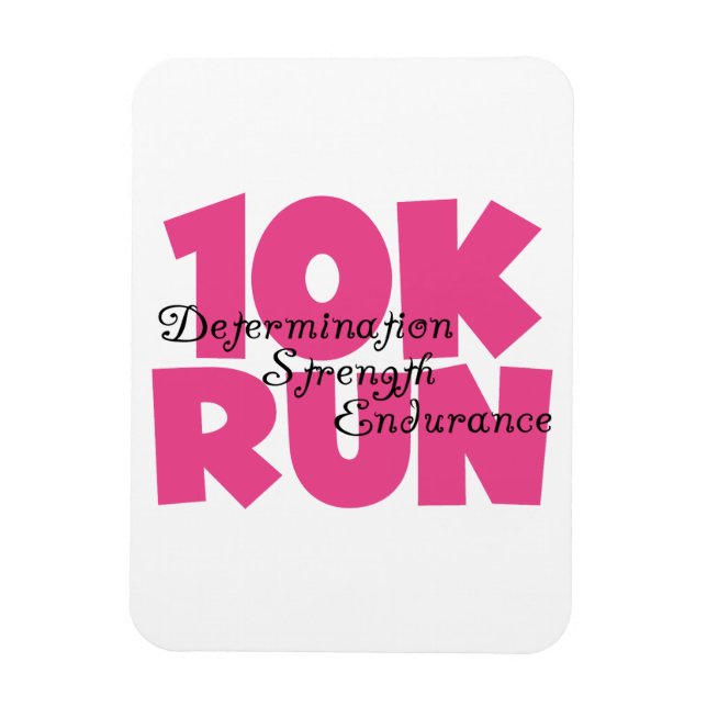 Imán 10.000 carreras de deportes rosados (Vertical)
