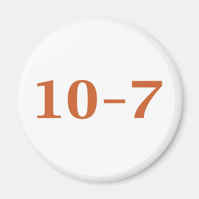 Imán 10-7 fuera de servicio (Frente)