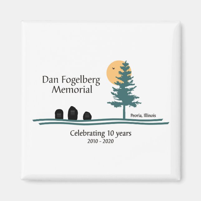 Imán 10° aniversario de Rocks Magnet (Frente)