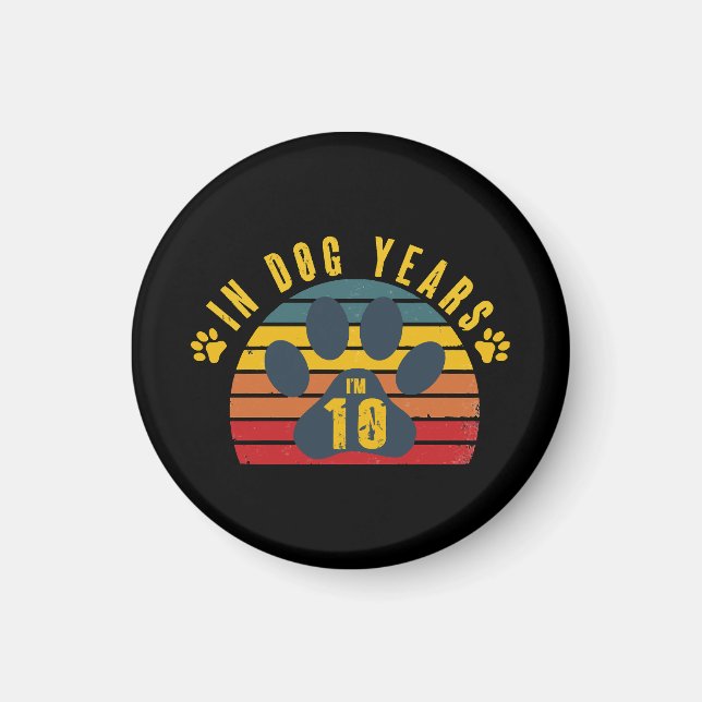 Imán 10 en años de perro (Frente)