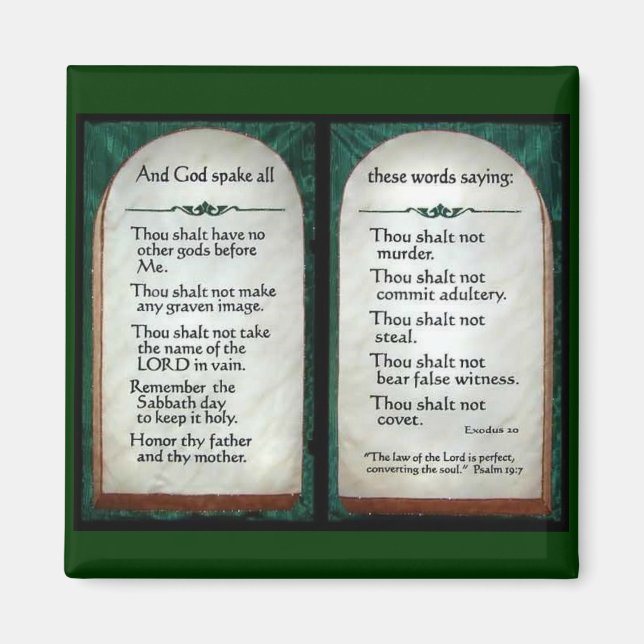 Imán 10 Méndez De Mandamientos (Frente)