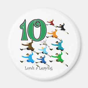 Imán 10 señores Leaping