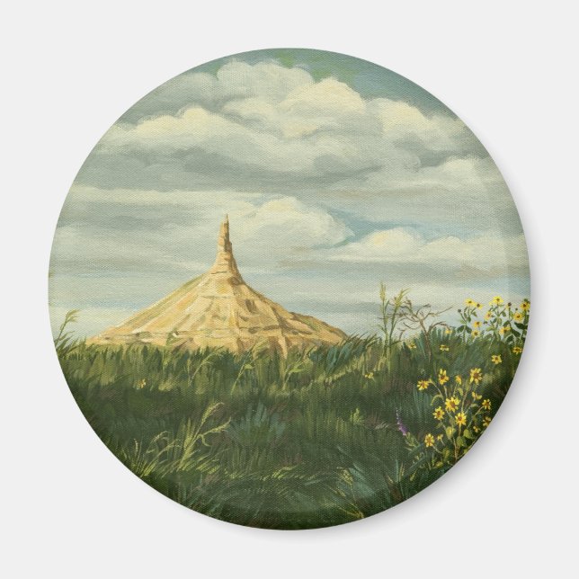 Imán 1170 Paisaje de la roca de la chimenea (Frente)