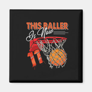 Imán 11.º cumpleaños Bysketbyll Diversión 11 años Gif