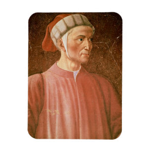 Imán 1265-1321) detalles de su busto, franco de Dante