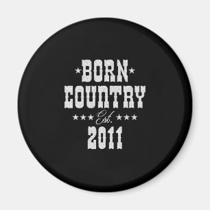 Imán 12 años para el amante de la música country-occide