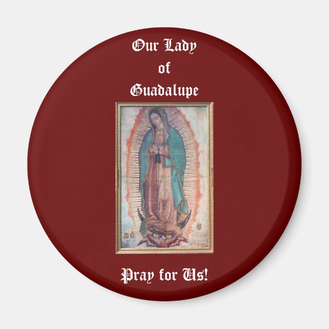 Imán 12 de diciembre Nuestra Señora de Guadalupe (Frente)