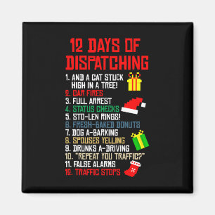 Imán 12 Días De Envío De Navidades Pajama X-mas Disp