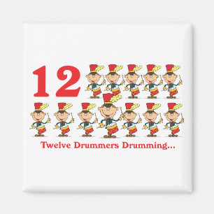 Imán 12 días doce tambores tamborileros