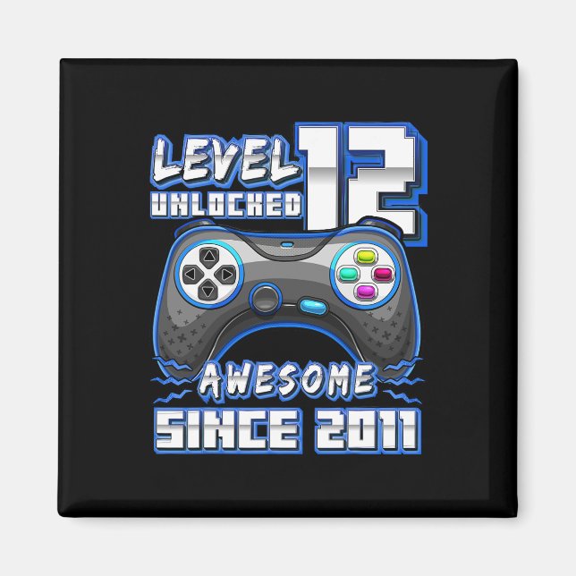 Imán 12 juegos de video 2011 desbloqueados 12º cumpleañ (Frente)