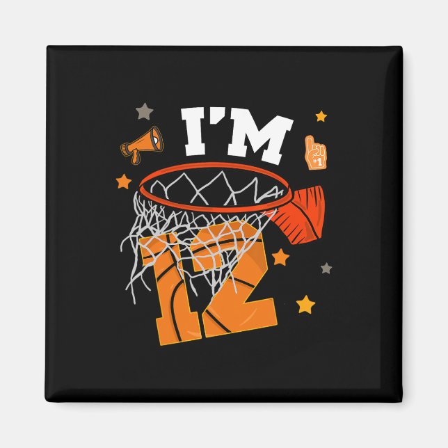 Imán 12th Birthday Sketll Boy Twelve Years 12 Yr Old Bd (Frente)