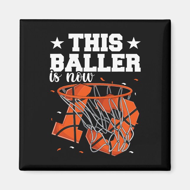 Imán 13.º Básquetbol (Frente)