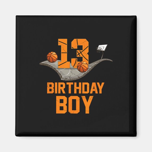 Imán 13.º cumpleaños Bysketbyll Jersey Niño de 13 años (Frente)