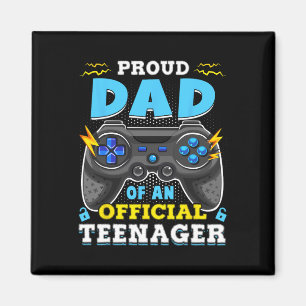 Imán 13.º cumpleaños Orgulloso papá oficial adolescente