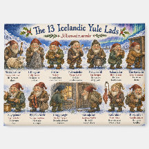 13 duendes islandeses de Yule Navidad reykjavik