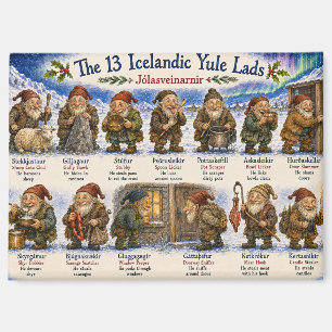 Imán 13 duendes islandeses de Yule Navidad reykjavik