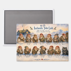 Imán 13 islandeses Yule Lads Navidad en Islandia