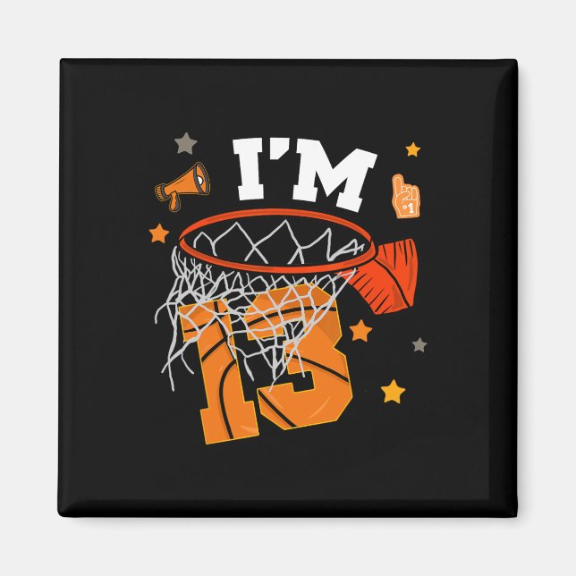 Imán 13th Birthday Sketll Boy 13 Yr Old Thirteen Years  (Frente)