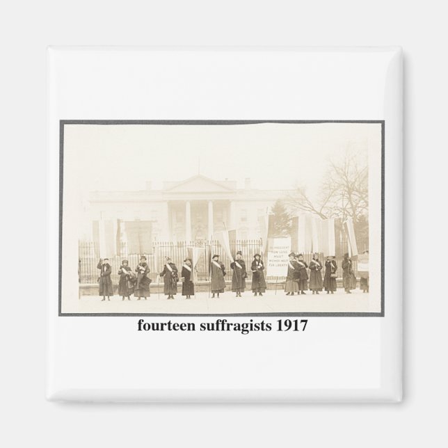 Imán 14 Sufragistas, 1917 (Frente)