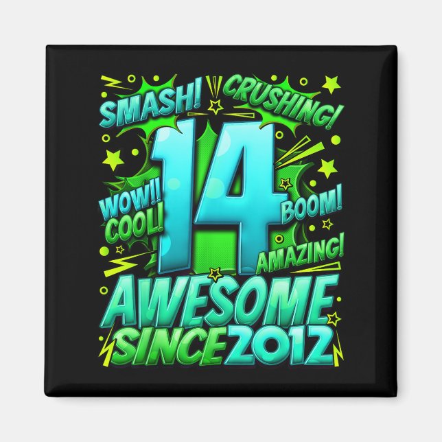 Imán 14 Year Old For Boys 14th Birthday Boy 14 Year Old (Frente)