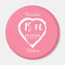 15° aniversario Boda cristal tradicional