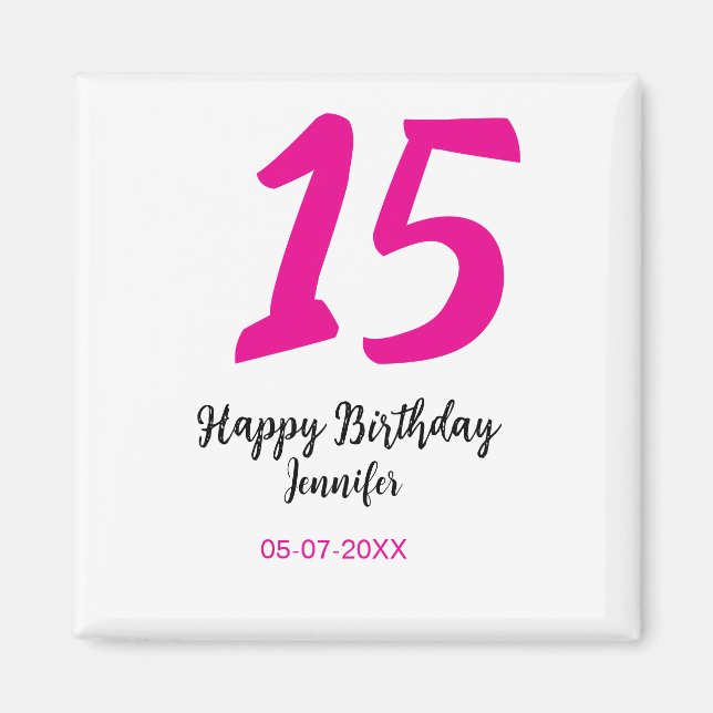 Imán 15 años quiencenera añadir fecha año tentación ros (Frente)