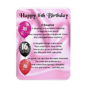 Imán 16.º Poema De La Hija De Cumpleaños