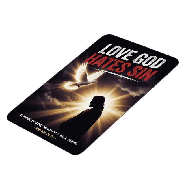 Imán #16   Ama a Dios, odia el pecado (Lado Izquierdo)