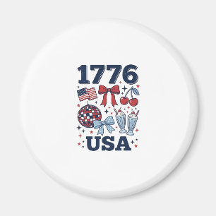 Imán 1776 Diseño Vectorial Coqueta Patriótica USA_1
