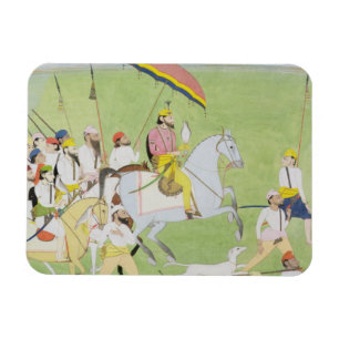 Imán 1796-1840) cazas de Rajah Dhian Singh (con compani
