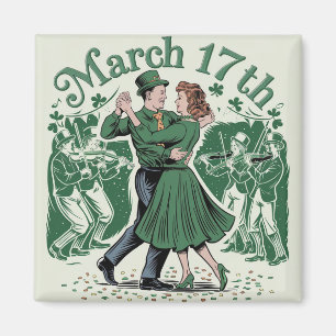 Imán 17 de marzo san Patricio. Festival Irlandés